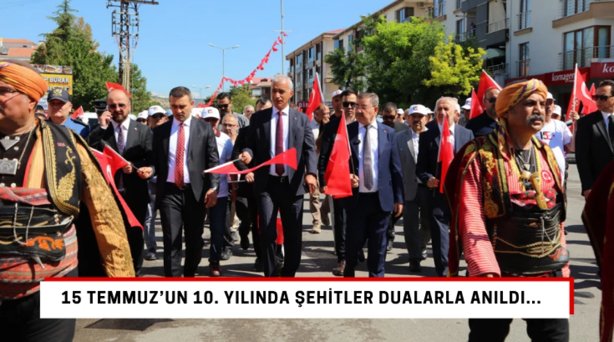 15 Temmuz&rsquo;un 10. Yılında Şehitler Dualarla Anıldı...