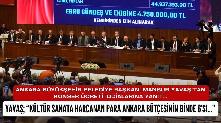 Ankara Büyükşehir Belediye Başkanı Mansur Yavaş’tan konser ücreti iddialarına yanıt…