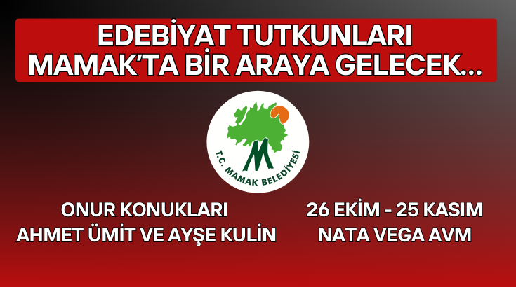 Edebiyat tutkunları Mamak’ta bir araya gelecek…