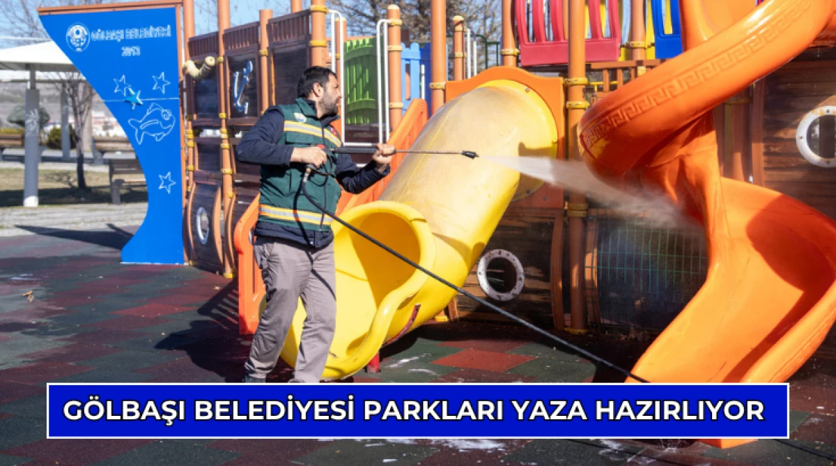 G&ouml;lbaşı Belediyesi Parkları Yaza Hazırlıyor...