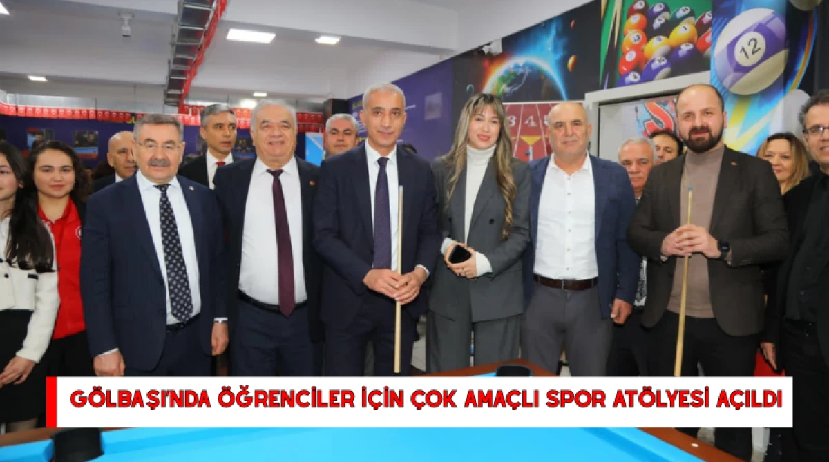 G&ouml;lbaşı&rsquo;nda &Ouml;ğrenciler İ&ccedil;in &Ccedil;ok Ama&ccedil;lı Spor At&ouml;lyesi A&ccedil;ıldı...