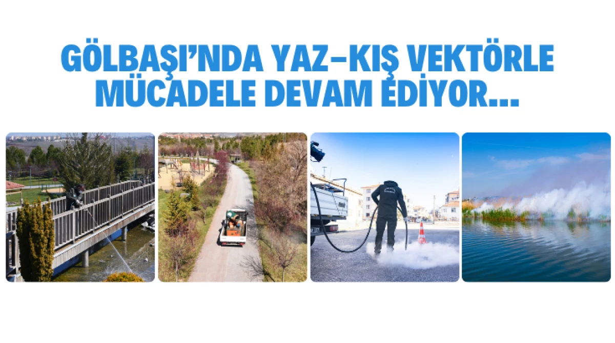 G&ouml;lbaşı&rsquo;nda Yaz-Kış Vekt&ouml;rle M&uuml;cadele Devam Ediyor...