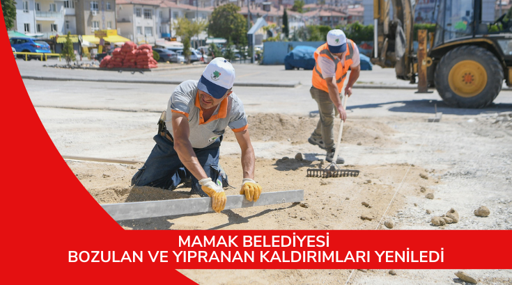 Mamak Belediyesi bozulan ve yıpranan kaldırımları yeniledi&hellip;